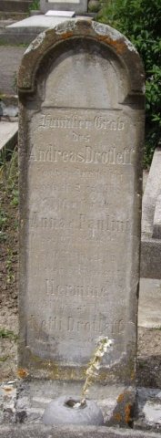 Drotleff Andreas 1863-1938 Paulini Anna 1865-1906 Grabstein
